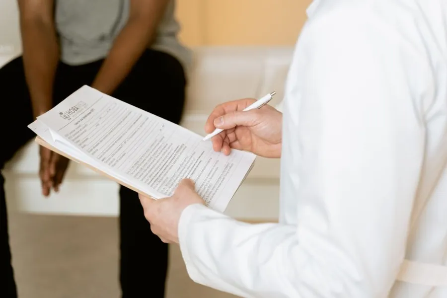 Clinical assessment paperwork